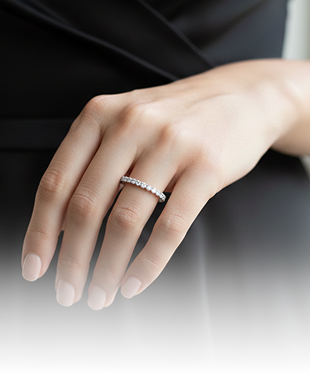 Media eternidad women’s  wedding ring