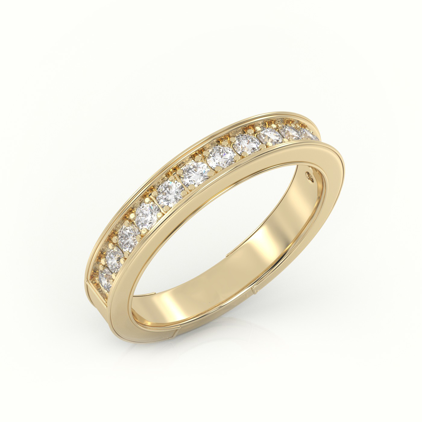 18k yellow gold  full eternity wedding ring