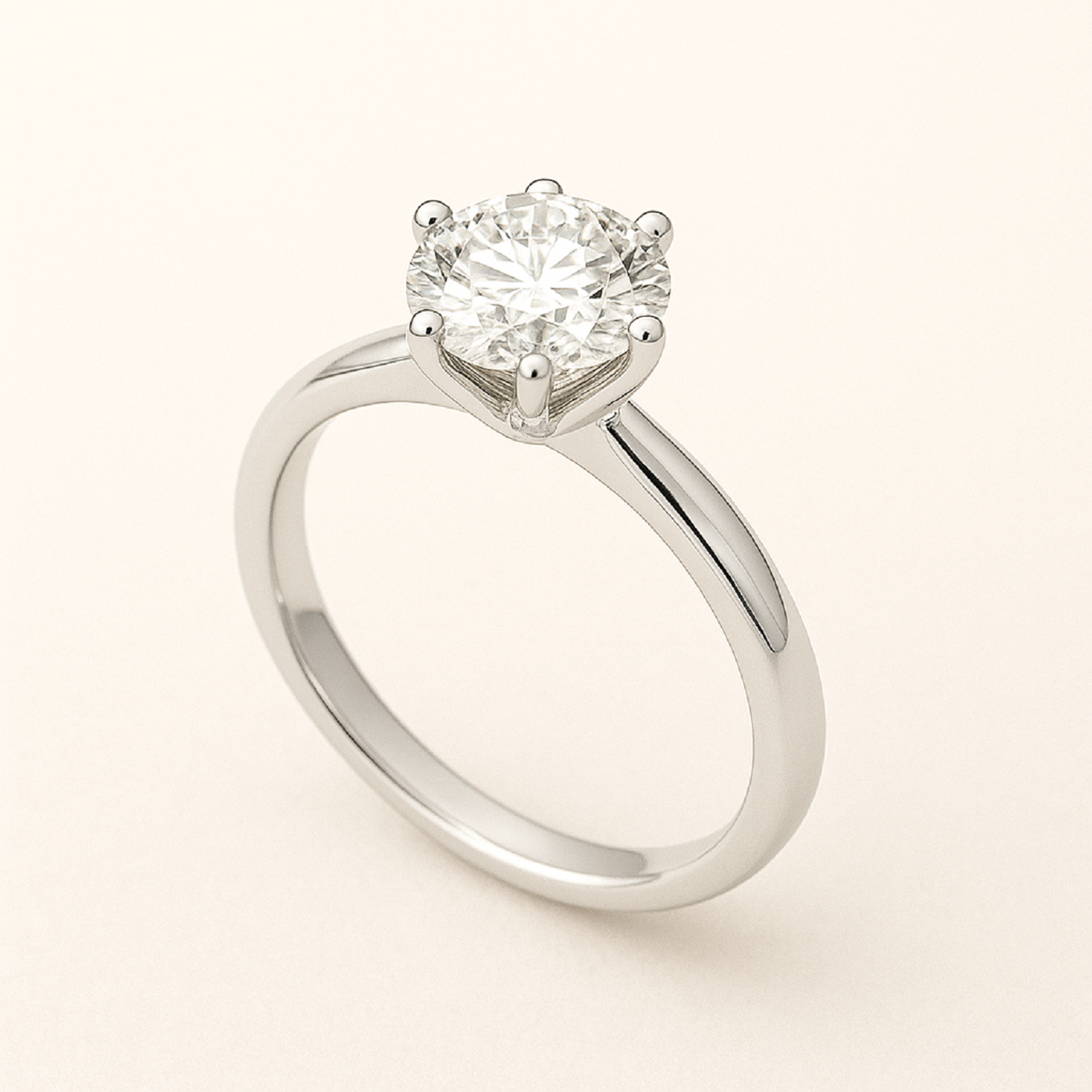 18k white gold  elegant 18k gold diamond ring