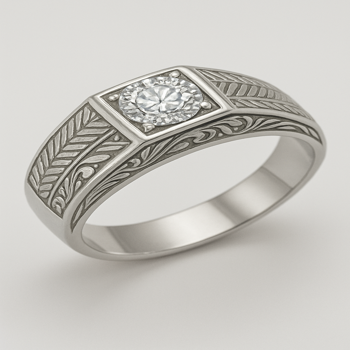 18k white gold  elegant 18k gold diamond ring Photos & images