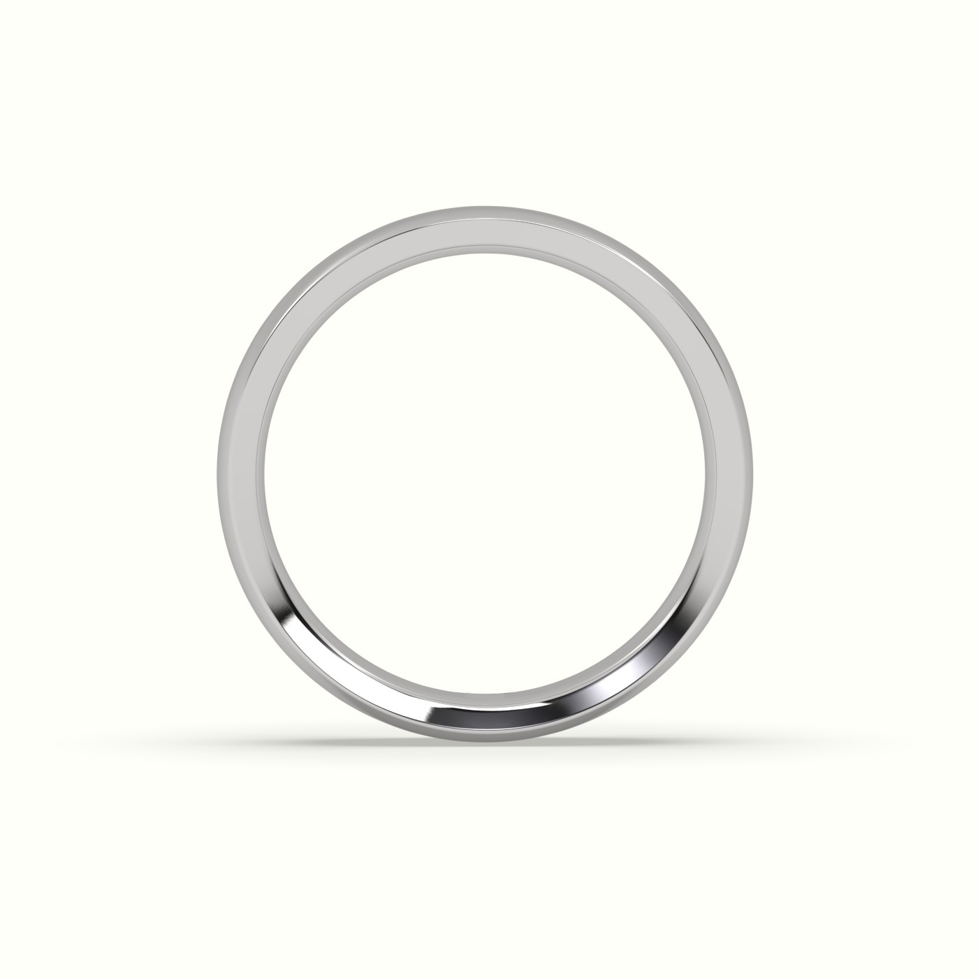18k white gold  classic gold wedding ring Photos & images