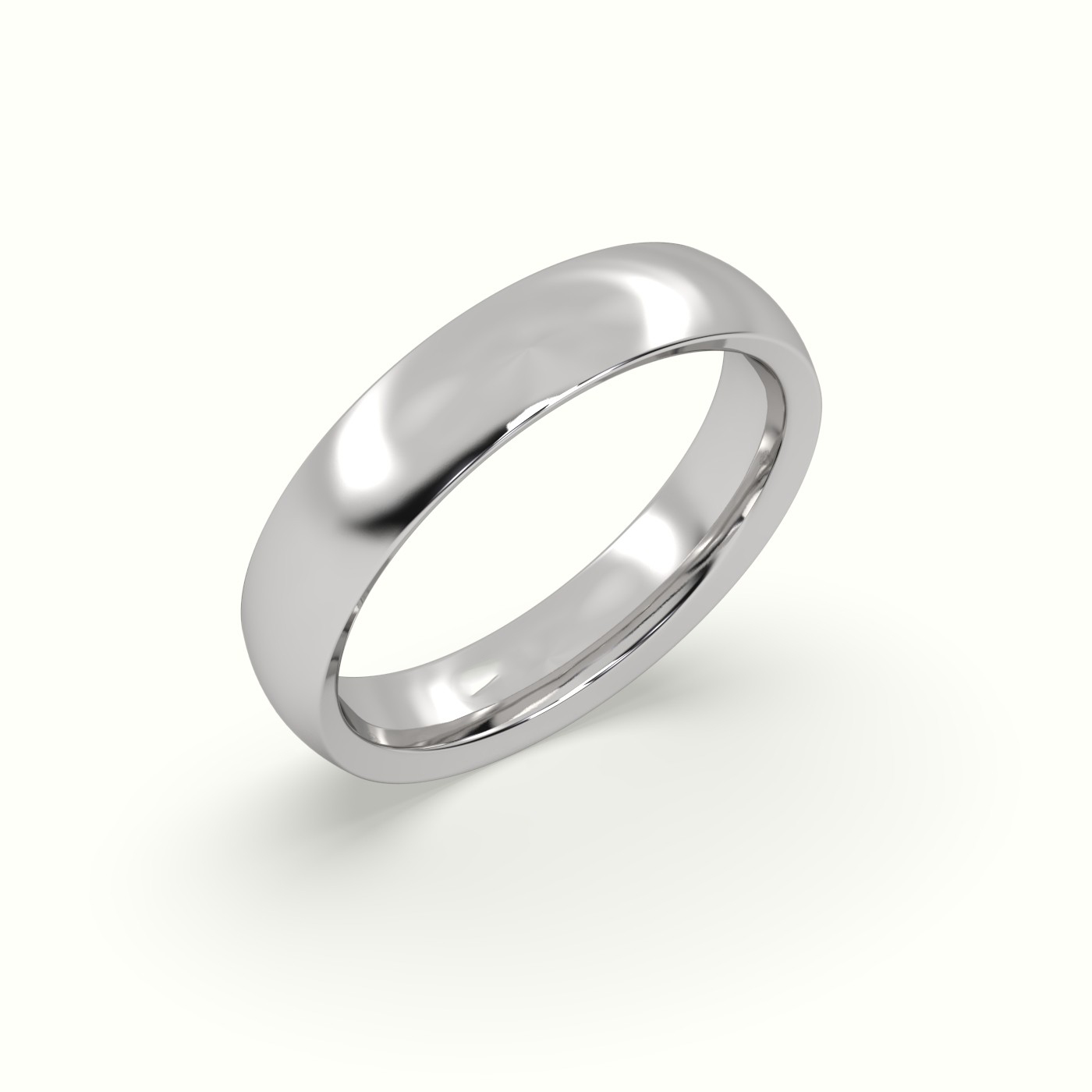 18k white gold  classic gold wedding ring Photos & images