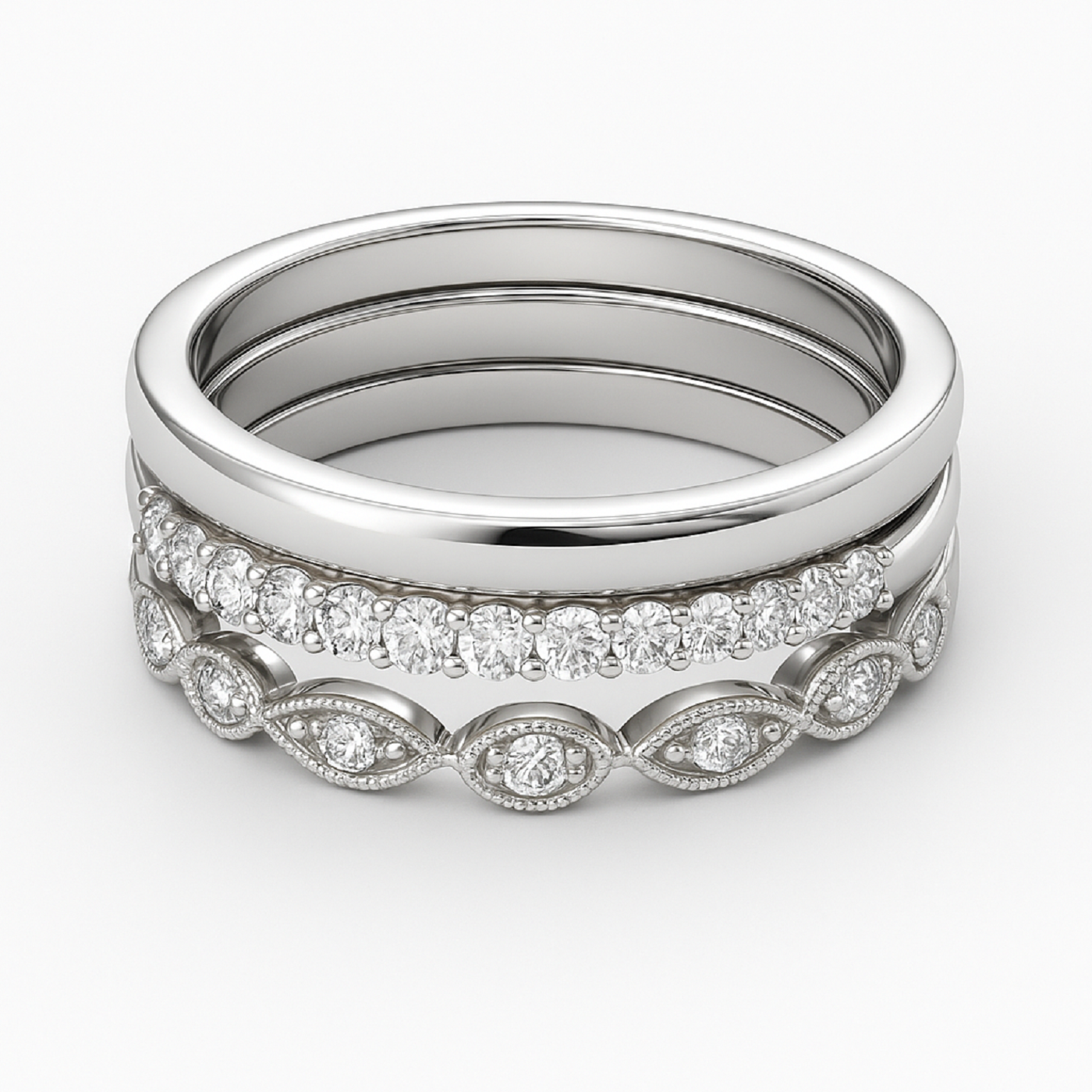 pt platinum  elegant 18k gold bridal diamond ring – Photos & images